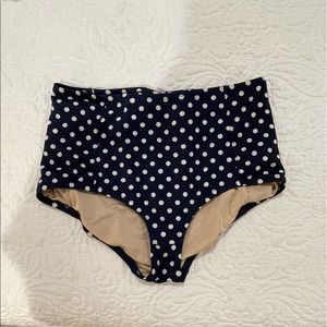 High rise bikini bottom